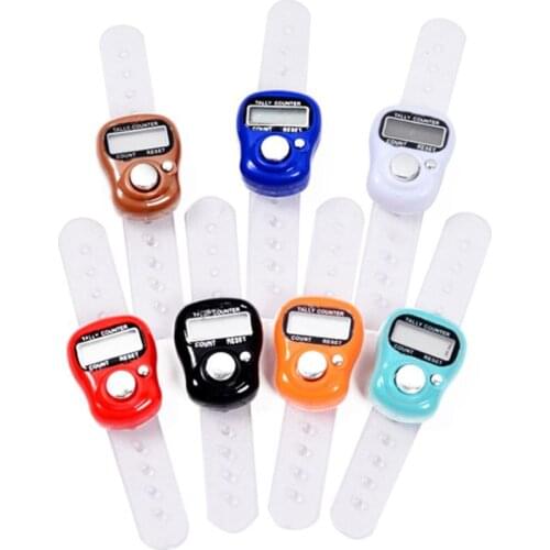 Ring Digital Reminder Counter Mini Portable Electronic Digital Counter Finger Ring With Lcd Point Counter