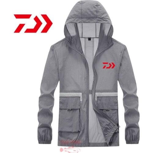 Daiwa Fishing Clothes Summer Thin Outdoor Sports Quick-drying Jacket Mens Casual Climbing Jacket Sun Protection Fishing Clothe