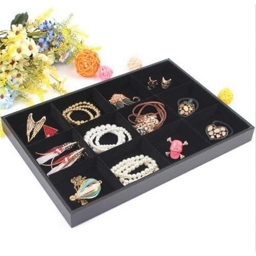 Aydin Decorbölmeli Suede Jewelry Table