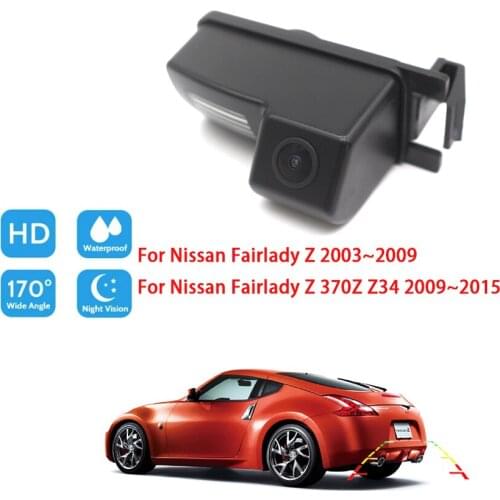 For Nissan Fairlady Z 2003~2009 For Nissan Fairlady Z 370Z Z34 2009~2015 Night Vision Waterproof Car Backup Rear View Camera