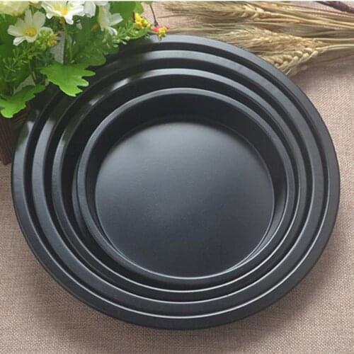 6/7/8/9/12/13-inch Carbon Steel Non-stick Pizza Dish Round PIZZA Plate DIY Home Baking Tray Mold Baking Pan Set