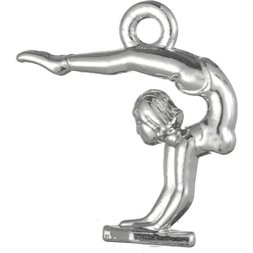 Gymnast girl on beam Gymnastics charms