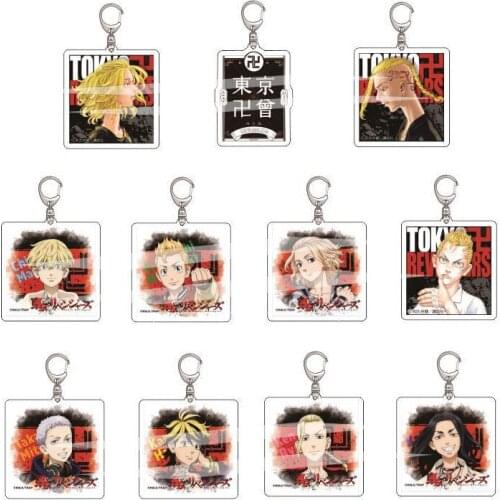 Hot Anime Tokyo Revengers Acrylic Keychain Mikey Draken Chifuyu Pendant Cosplay Keyring Jewelry Fans Collections Props