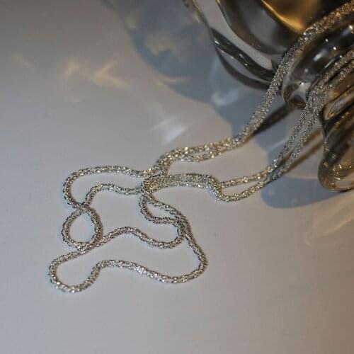 925 Sterling Silver Sparkling Necklaces for Women High-quality Niche Light Luxury Clavicle Chain Necklaces Wholesale