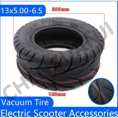 13x5.00-6.5 Vacuum Tire Wear-resistant and non-slip for Motor Wheel FLJ K6 Electric Scooter E Kicker Tire
