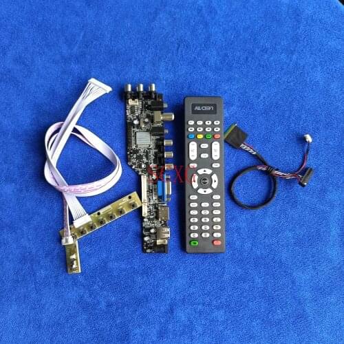LVDS 40-Pin Digital Kit Display drive card 1366*768 For B156XTN03.2/4 B156XTN04.2/3 B156XTN05.0 HDMI-compatible DVB VGA USB LED