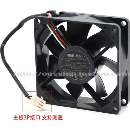 NMB-MAT 3110SB-04W-B59 E58 DC 12V 0.18A 80x80x25mm Server Cooling Fan