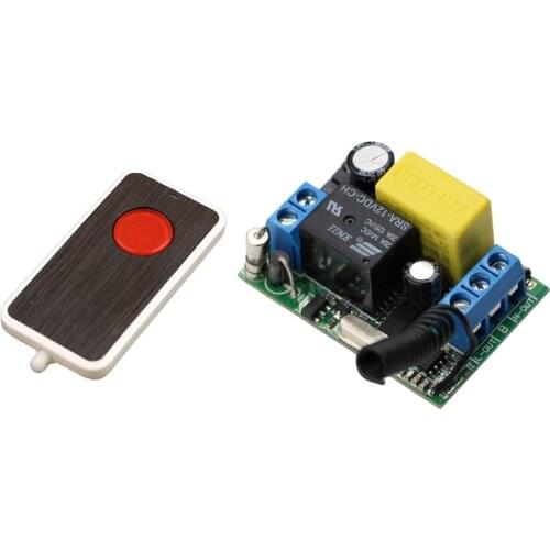 New AC220V 10A 1CH RF Wireless Remote Control Switch System Transmitter with Receiver For Lamp Window Garage Door