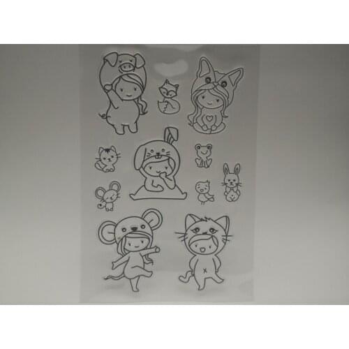 New transparent Silicone stencil for DIY Scrapbooking photo album decorative sheets