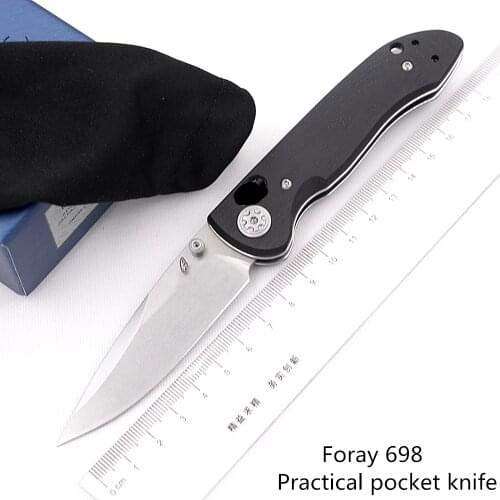 New Foray 698 Mark 20CV steel Blade G10 handle folding Fruit fish Utility Pocket Survival hunting EDC Tool Kitchen camping knife