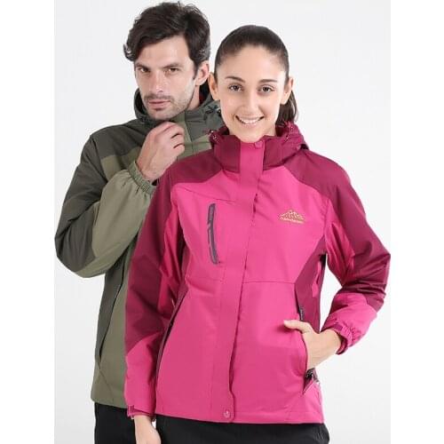 Couple casual school uniform spring and autumn warm long sleeve waterproof and windproof outdoor sports suit