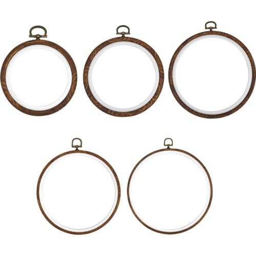 Hand Embroidery Hoop Ring Adjustable Cross Stitch Bamboo Frame DIY Sewing Crafts