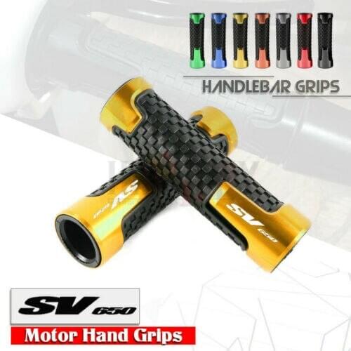 7/8"22mm Motorcycle Accessories Universal CNC Aluminum+Rubber Handle Grips for SUZUKI SV650 SV650/S SV 650