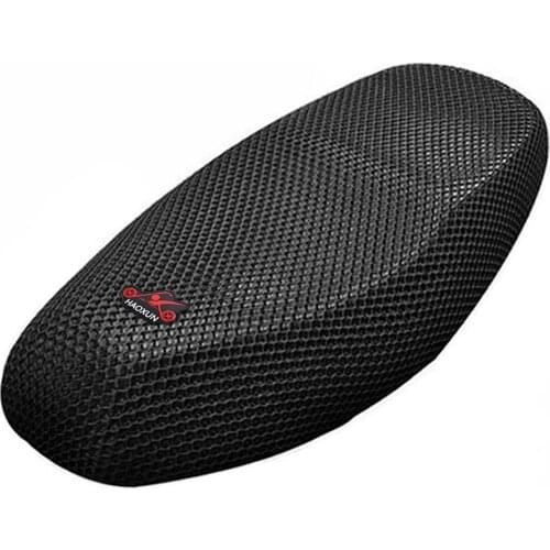Uxcell Black Motocycle Scooter Breathable Mesh Net Seat Saddle Cushion Cover Protector