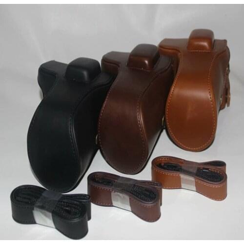 Retro fashion Camera Bag for Samsung NX300 NX-300 Camera Cover With Shoulder Strap PU Leather Camera case