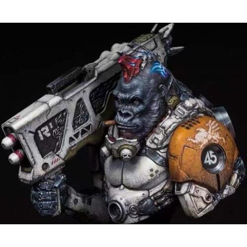 1/10 Resin Figure model kits Orangutan Robot Warrior Unassembled and unpainted 325