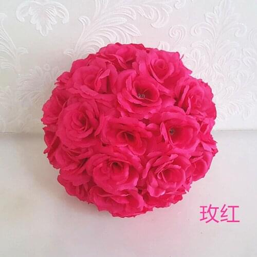 1PCS (30CM) Artificial Flower Rose Ball Silk Flower Rose Ball Home Decor for Wedding Party Supplies Handmade Decor Accessories