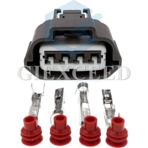 2 Sets 4 Pin 6189-0781 Waterproof Ignition Coil Plug MAF Connector Female Socket For Nissan Mazda Mitsubishi
