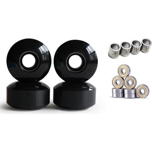 4Pcs Skateboard Longboard Wheels 52mm 95A Road Skate Pro Action Motion Wheels with 8Pcs ABEC-11Seal Bearing