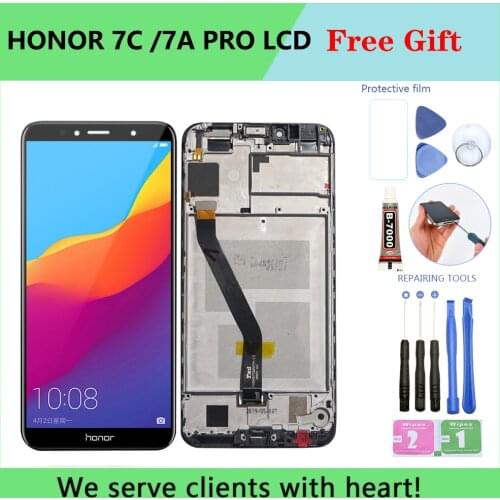 5.7 " Original Display For Huawei Honor 7C LCD AUM-L41 Display Touch Screen Digitizer ATU LX1 / L21 For Huawei 7A Pro AUM-L29
