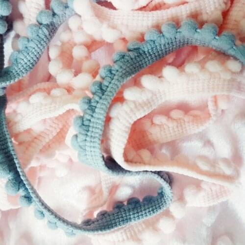 5 yard Lace Trim Fabric Sewing Accessories Pompom Trim Pom Pom Decoration Tassel Ball Fringe Ribbon DIY Material Craft Apparel