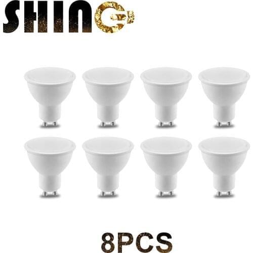 8PCS Dimmable Super Bright LED Spotlight GU10 5W Lighting Bulb 220V-240V Indoor Lighting 3000k/6000k Home Decoration Bombillas