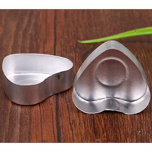 100PCS Heart shaped Aluminum Candle Wax Jars Candle Tins Empty Candle Making Molds Cases Containers for Making Candle 20x20mm