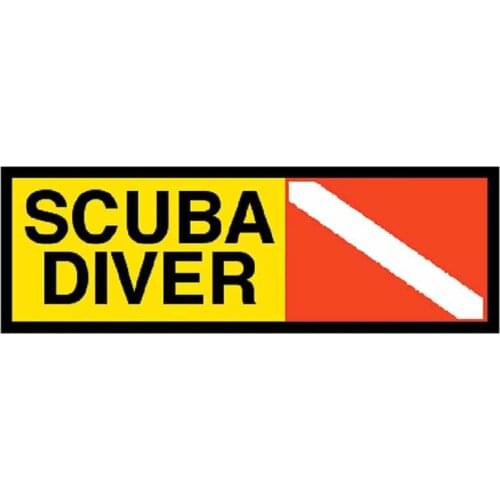 Personality Scuba Diver Car Stickers Accessories Motorcycle Cover Scratches Waterproof PVC 13cm *5cm