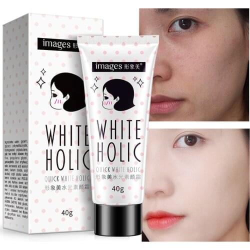 1Pcs Base Cream Moisturizing Nourish Oil Control Concealer Cover Pores Acne Repair Brighten Oatmeal Extract Face Makeup 40g