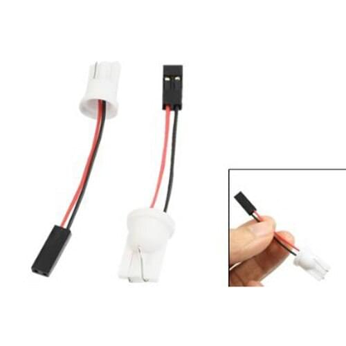 CLOS Truck Car Auto T10 W5W LED Bulb Light Wire Harness Adapter 10 Pcs