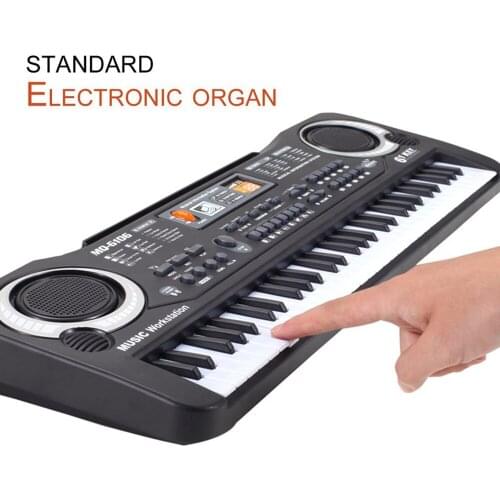 61 Keys Electronic Music Keyboard Electric Organ With Microphone Children Musical Instrument Early Educational Tool For Kids