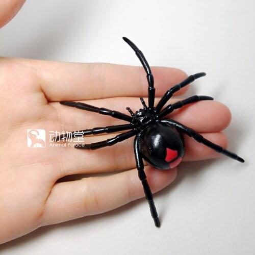Pvc figure Sciencenature red back spider high black widow red foot spider model toy