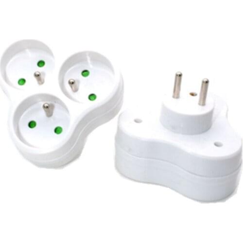 France standard power supply Conversion plug German standard converter Extended socket 1 turn 3 converter with Safety Shutter