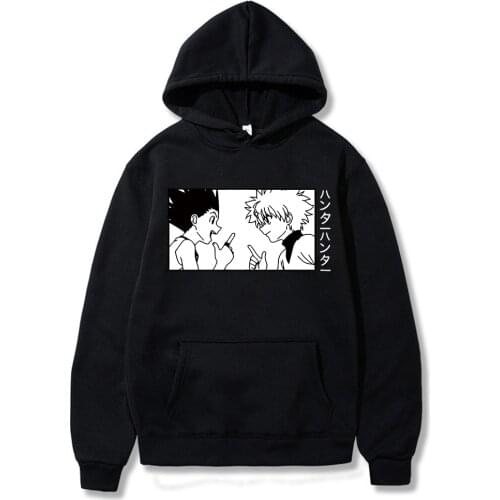 Gon and Killua Hoodie Streetwear Anime Hunter X Hunter Hoodies Pullover Men Women Autumn Harajuku Tops Clothes