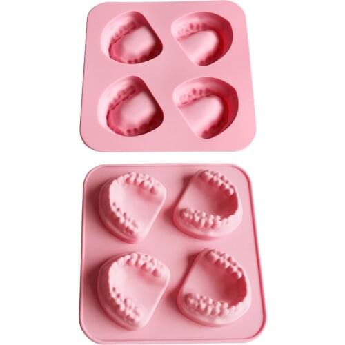 Creative Tooth Shape Ice Tray Ice Maker Teeth Ice Tray Mold Tray Children Love Teeth Day Mold Chocolate Candy Baking Mold