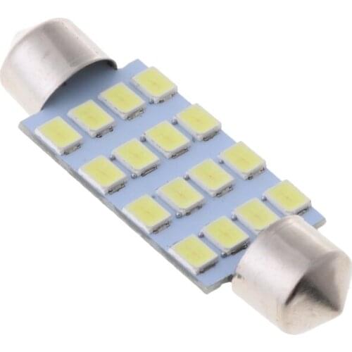 Lamp Bulb New 41mm 16 LED 3528 SMD Car Interior White Dome Light