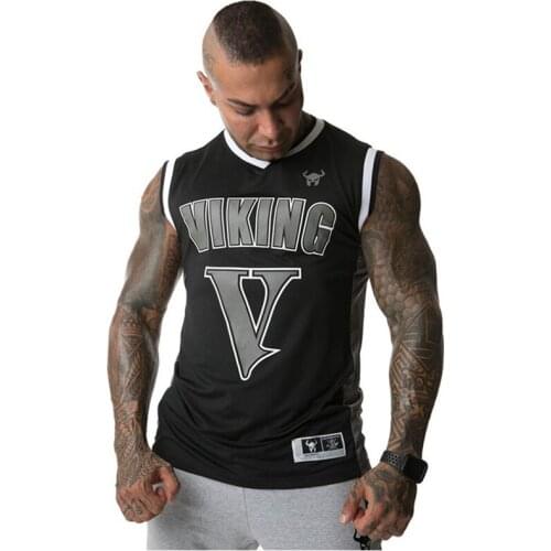 Summer mesh streetwear vest new mens clothing joggers gyms fitness mens vest breathable quick-drying fitness sportswear