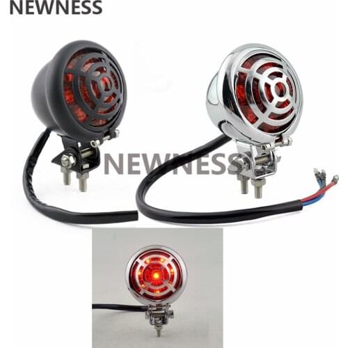 Motorcycle LED Tail Light Lamp Brake Stop Light Bates Style Taillight for Harley Cafe Racer Chopper Triumph Scrambler Honda BMW