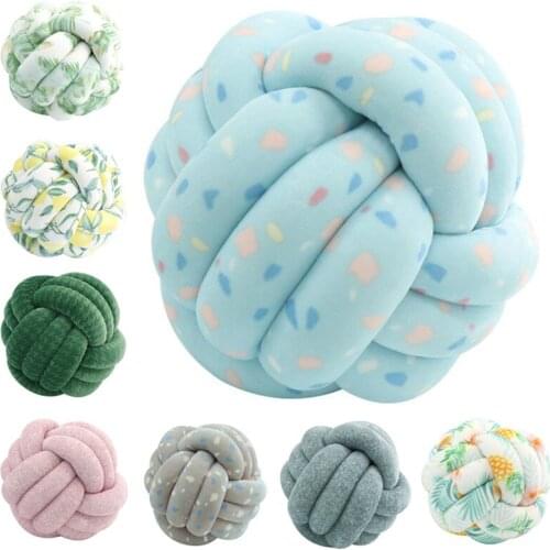20CM/27CM/35CM Soft Knot Ball Cushions Bed Stuffed Pillow Home Cushion Ball Plush Throw Car Sofa Child Room Decor Fashion Pillow