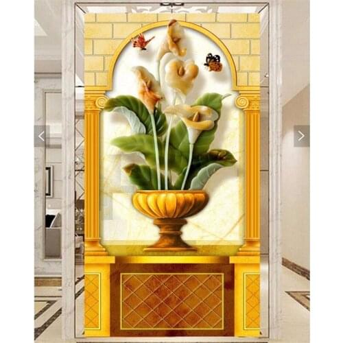 Beibehang wall paper 3d art mural Continental Tarot classic vase covering Home Decor Modern Painting For Living Room wallpaper