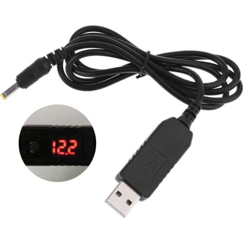 Hot Sales QC 3.0 USB To 5V-12V Adjustable Voltage Step Up 4.0x1.7mm Power Cable For WiFi Router LED Lamp Blood Pressure Monitor