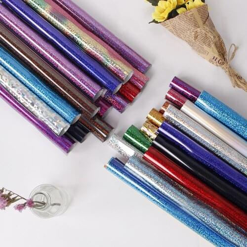 SUNICE Wholesale PU Flex Film Heat Transfer Vinyl For Clothing PU Iron on Vinyl Film for Tshirts 50cm x 25m Multi-color Choice