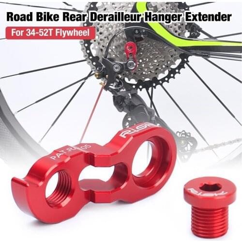 Bicycle Transmission Road Bike Rear Derailleur Hanger Extender Aluminum Alloy for 34-52T Flywheel