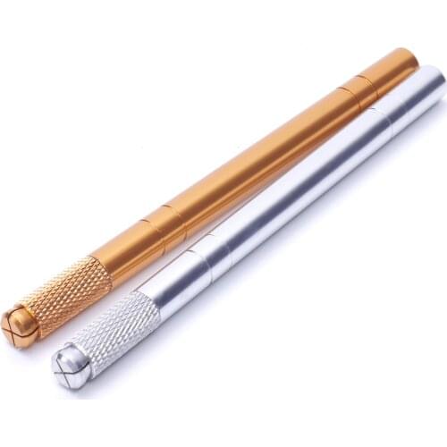 1PC Permanent Makeup Eyebrow Pen Cross Head Used Manual Microblading Pen For 3D Eyebrow Lip Embroidery Tattoo Beauty Tool