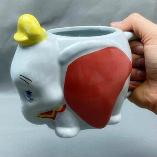 2020 New 650mL Cartoon Dumbo Coffee Milk Tea Mug Large Capacity Drinkware Ceramic Cups Birthday Xmas Gifts for Friends or Kids
