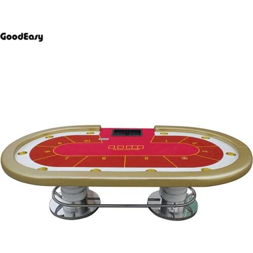 280*140cm Casino Poker Table Texas Hold'em Baccarat Square Tbale with 10 players 6Colors