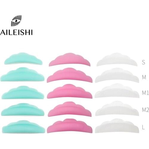 5Pairs Silicone Eyelash Perm Pad Colorful Recycling Lashes Rods Shield Lifting 3D Eyelash Curler Accessories Applicator Tools