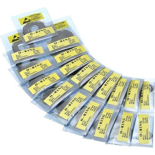 950 Pcs/Set Watch O Ring Accessories Washers Watch Gaskets Kit Replacement Watch Waterproof O-rings Watch Repair Tool Kits