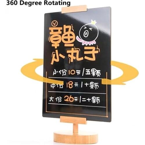 A5 Tabletop DIY Chalkboards Sign Stand Board Menu Card Price List Display For Restaurant Coffee Wedding Decorations