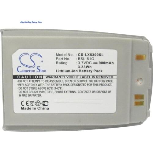 Cameron Sino 900mAh Battery BSL-51G for LG 5300, 5350, G5300